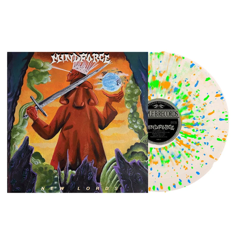MINDFORCE NEW LORDS LP - LTD. 300 - CLEAR/ORANGE/BLUE/GREEN SPLATTER