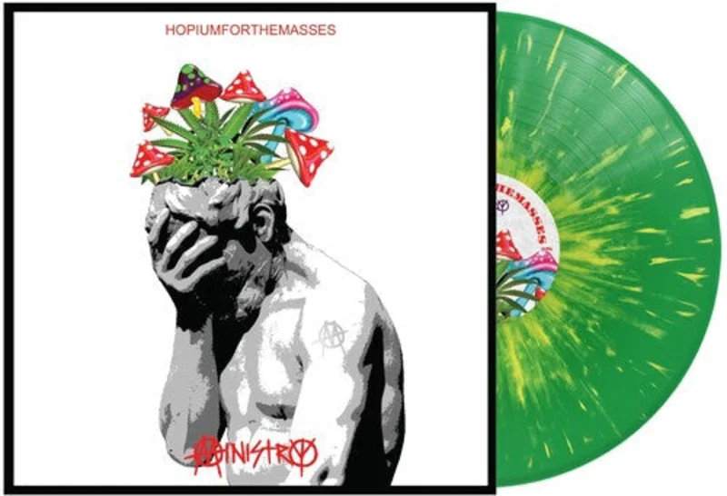MINISTRY 'HOPIUMFORTHEMASSES' LP - GREEN/YELLOW SPLATTER