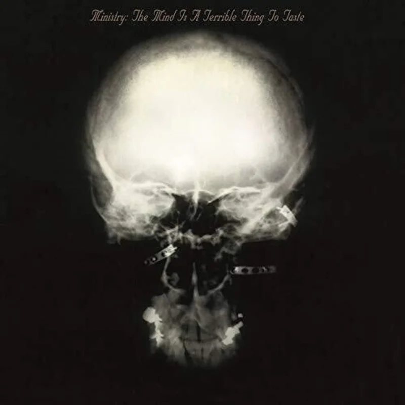 MINISTRY 'THE MIND IS A TERRIBLE THING TO TASTE' LP - IMPORT