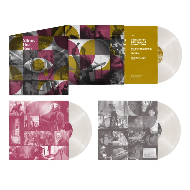 MINUS THE BEAR 'FAREWELL' 3LP - GREY/BLACK SPLATTER