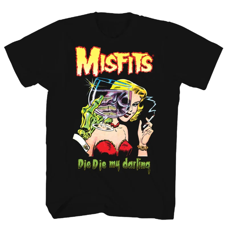 MISFITS DIE DIE MY DARLING BLACK T-SHIRT BLACK