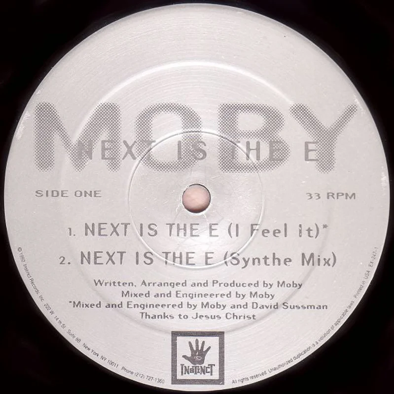 Moby: Next Is The E 12"