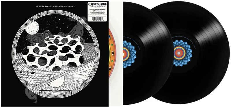 Modest Mouse: Eraser & A Maze 2x12" (cosmic black) (PRE-ORDER)