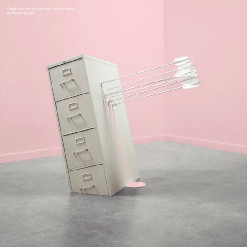 MODEST MOUSE - GOOD NEWS FOR PEOPLE WHO HATE BAD NEWS - DELUXE 20TH ANNIVERSARY EDITION - BABY PINK & SPRING GREEN COLOR - 2-LP - VINYL LP
