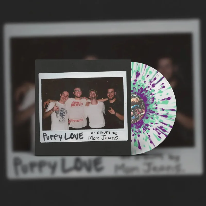 MOM JEANS. 'PUPPY LOVE' LP - WHITE/GREEN/PURPLE SPLATTER