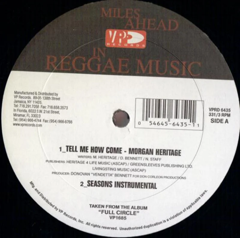 Morgan Heritage: Tell Me How Come 12"