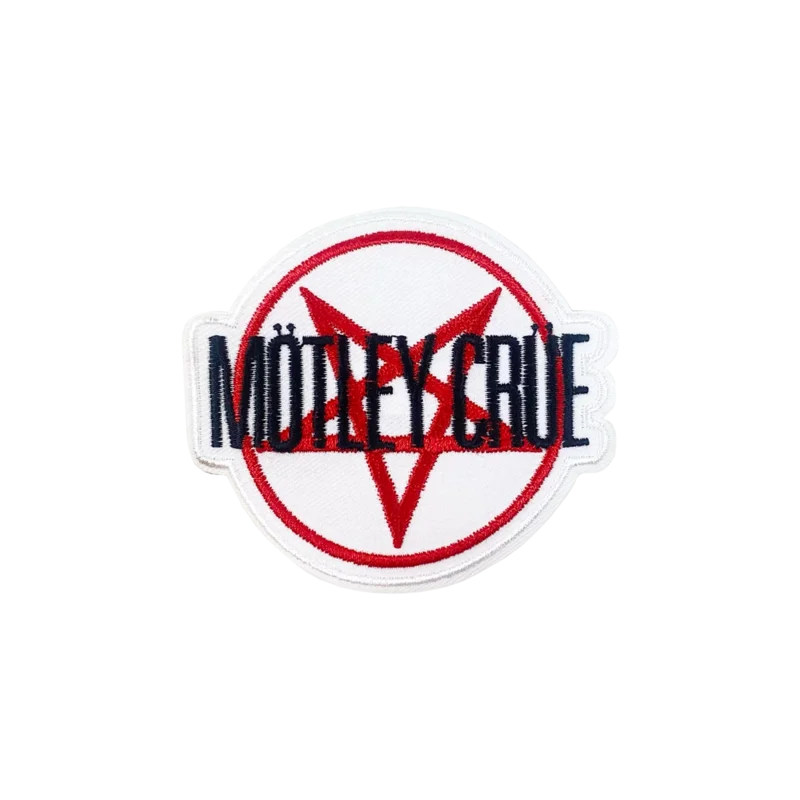 MOTLEY CRUE - PENTAGRAM - EMBROIDERED PATCH