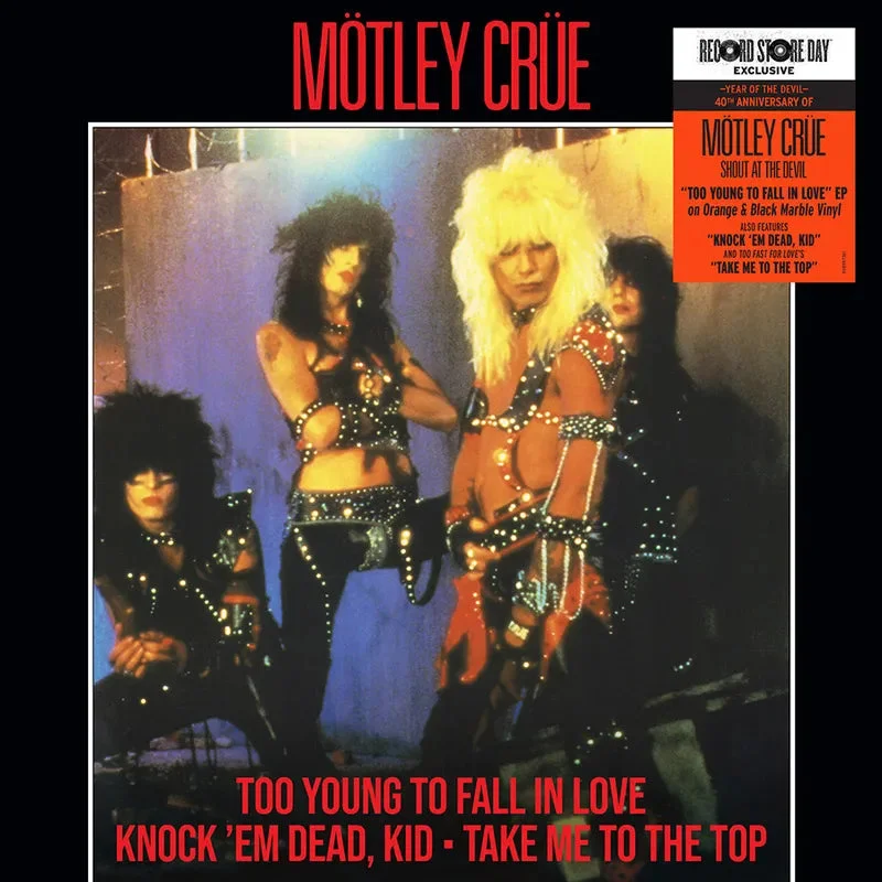 Motley Crue: Too Young To Fall in Love - Shout at the Devil 40th EP (Black Friday 2023) 12"