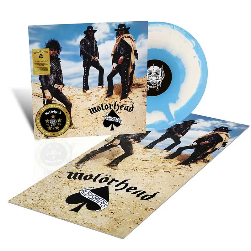 MOTRHEAD 'ACE OF SPADES' 50TH ANNIVERSARY EDITION LP - BLUE/WHITE