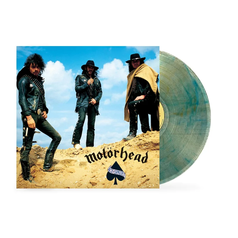 MOTRHEAD 'ACE OF SPADES' LP - CLEAR/CREAM/BLUE SWIRL