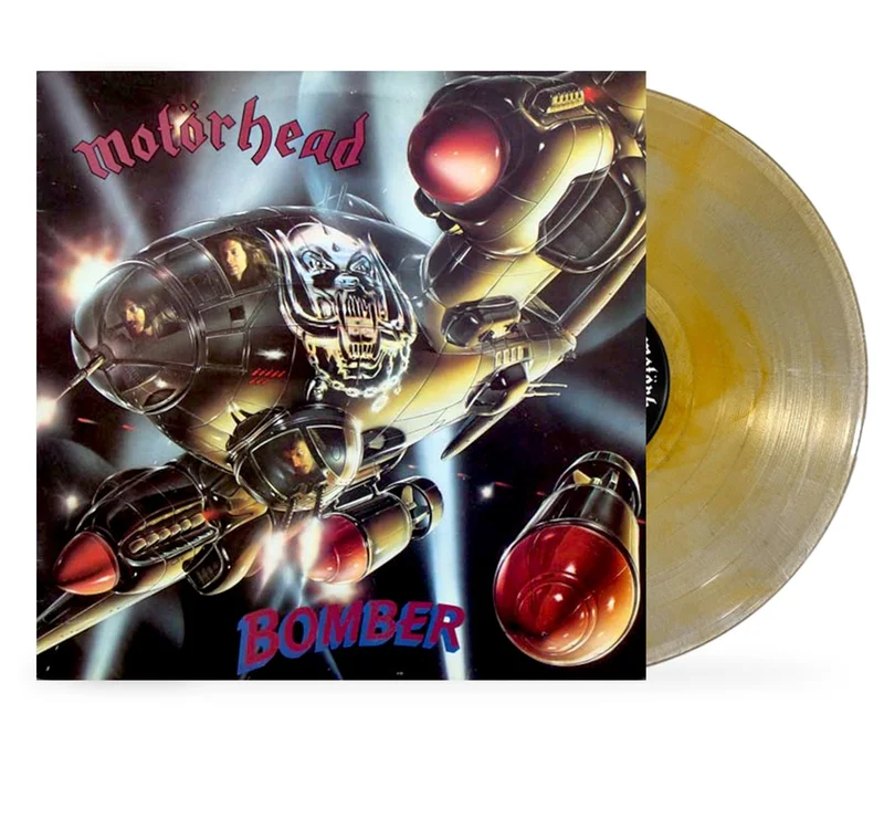 MOTRHEAD 'BOMBER' LP - LTD. - CLEAR/SILVER/ORANGE SWIRL