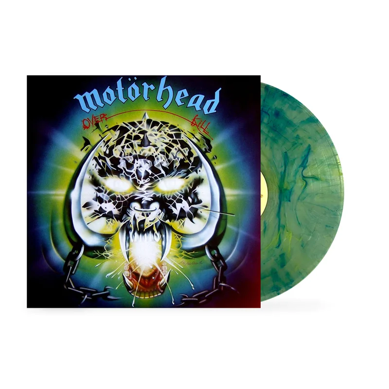 MOTRHEAD 'OVERKILL' LP - REVOLVER LIMITED EDITION - CLEAR/BLUE/YELLOW SWIRL
