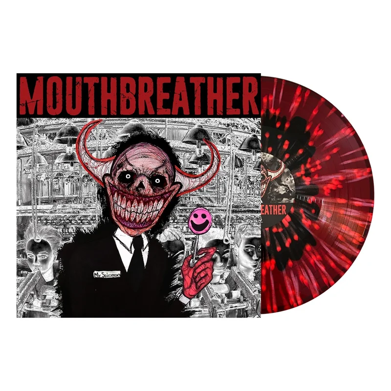 MOUTHBREATHER 'I'M SORRY MR. SALESMAN' LP - LTD. - TRANSPARENT RED/BLACK/PINK SPLATTER