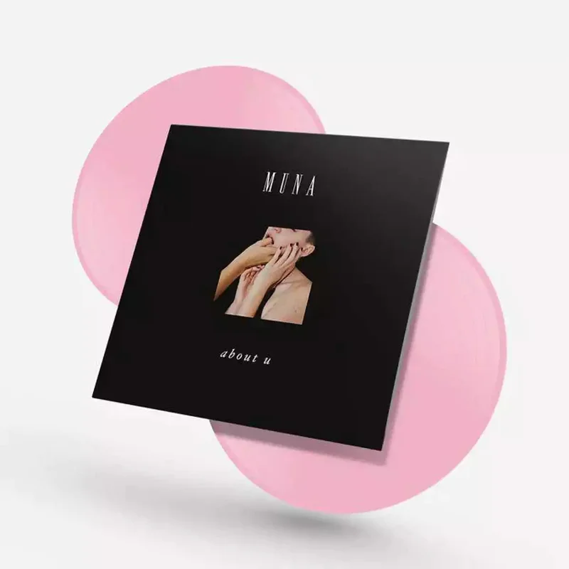 MUNA 'ABOUT U' 2LP - OPAQUE PINK