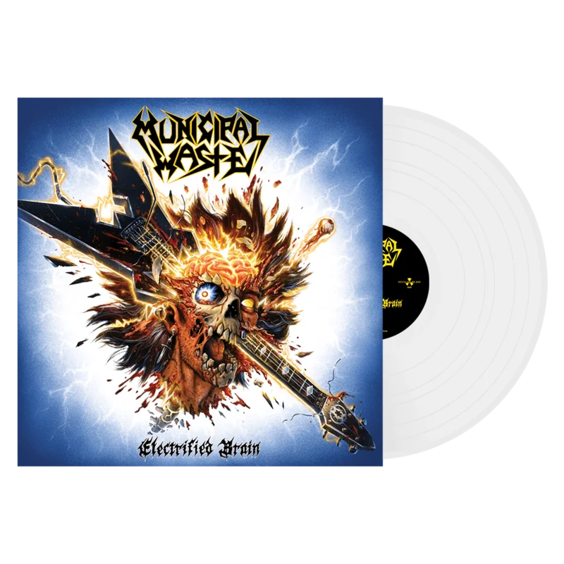 MUNICIPAL WASTE 'ELECTRIFIED BRAIN' LP - LTD. 300 - WHITE