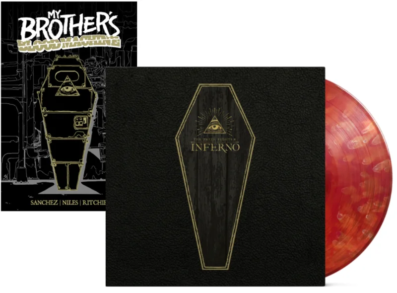 MY BROTHERS BLOOD MACHINE BOOK + THE PRIZE FIGHTER INFERNO LP BUNDLE - CLAUDIO SANCHEZ