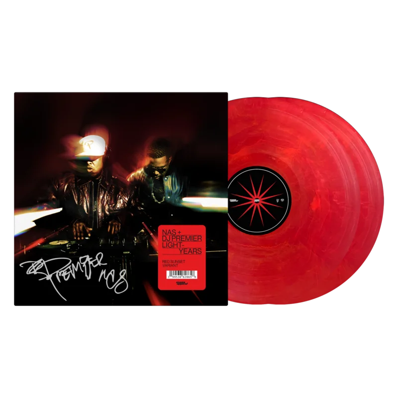 NAS + DJ PREMIER - LIGHT-YEARS - RED SUNSET COLOR - 2-LP - VINYL LP