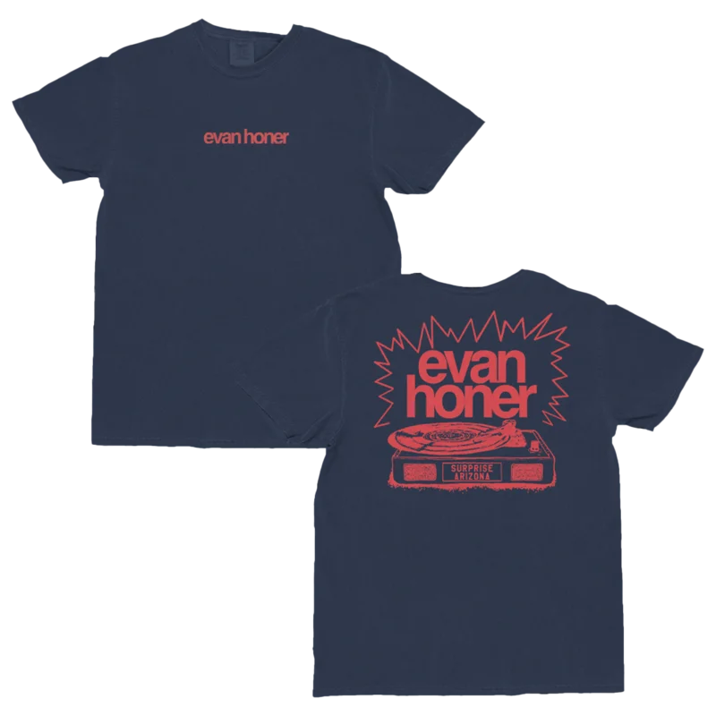 Navy Record Tee