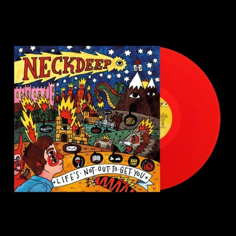 NECK DEEP 'LIFE'S NOT OUT TO GET YOU' LP - BLOOD RED