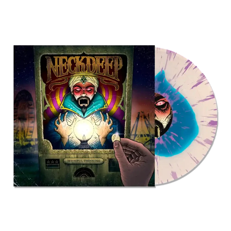 NECK DEEP WISHFUL THINKING LP - EXCLUSIVE - LTD. 200 - BLUE/CLEAR/PURPLE/SPLATTER