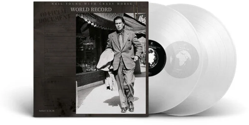 NEIL YOUNG & CRAZY HORSE 'WOLRD RECORD' 2LP - CLEAR