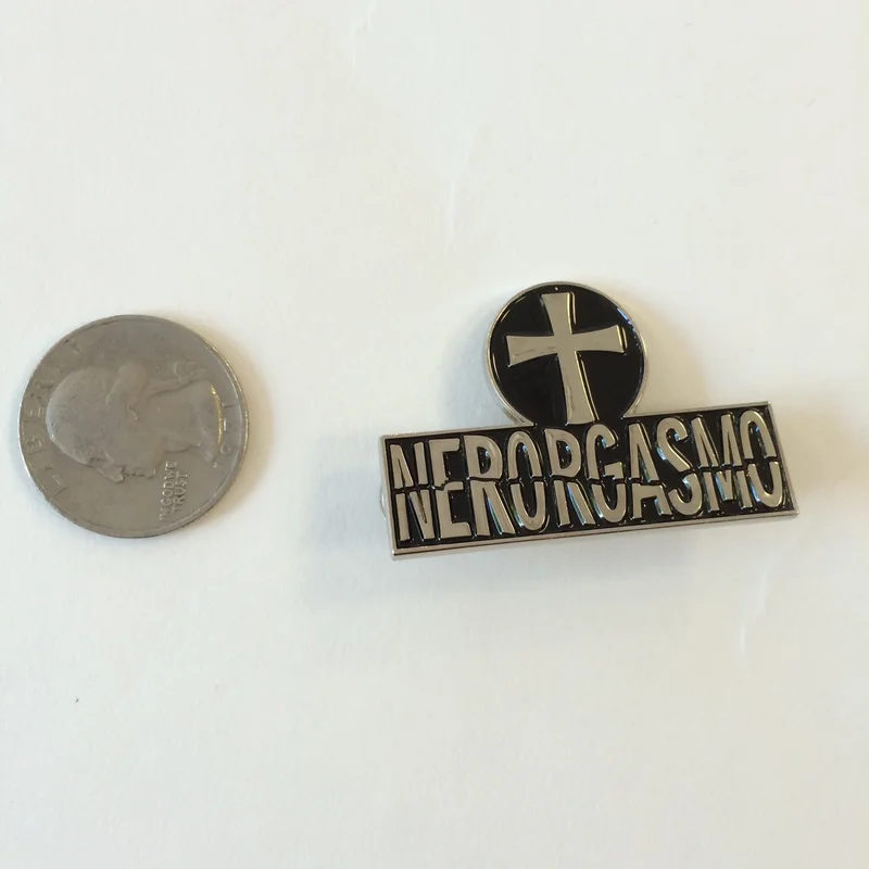Nerorgasmo enamel pin
