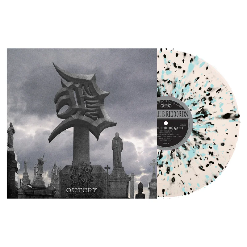 NEVER ENDING GAME OUTCRY LP - EXCLUSIVE - LTD. 250 - ULTRA CLEAR/BLUE/BLACK/SPLATTER