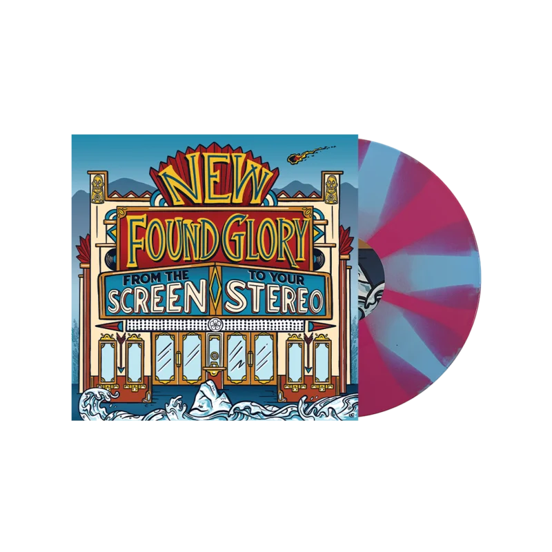NEW FOUND GLORY 'FROM THE SCREEN TO YOUR STEREO' EP - COTTON CANDY BLUE/PINK/PINWHEEL