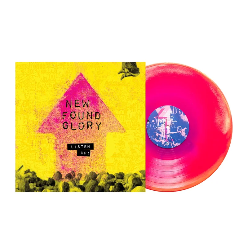 NEW FOUND GLORY LISTEN UP! LP - EXCLUSIVE - LTD. 400 - NEON VIOLET/MAGENTA/YELLOW