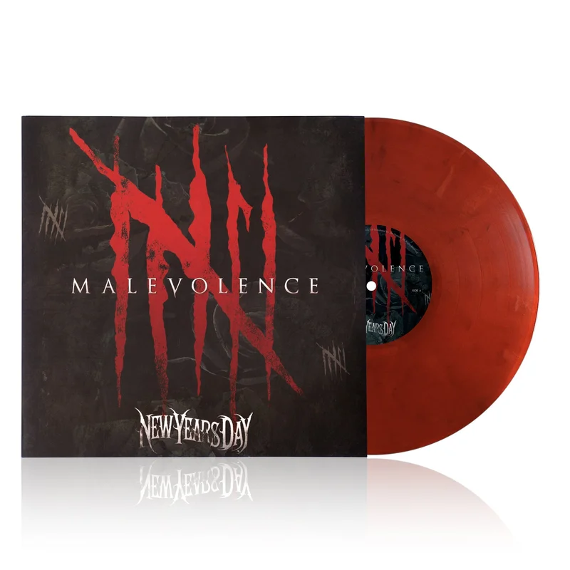 NEW YEARS DAY MALEVOLENCE 10TH ANNIVERSARY EDITION LP - CRIMSON MOON