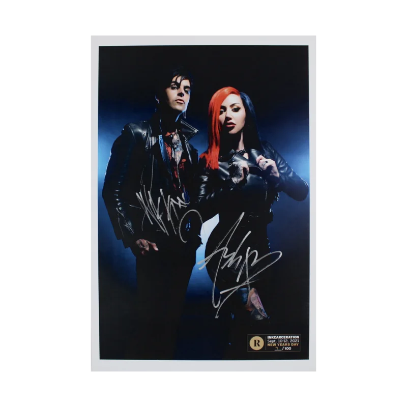 NEW YEARS DAY X REVOLVER X INKCARCERATION - SIGNED FESTIVAL POSTER