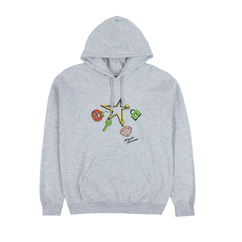 New York Apple Charm Popup Grey Hoodie