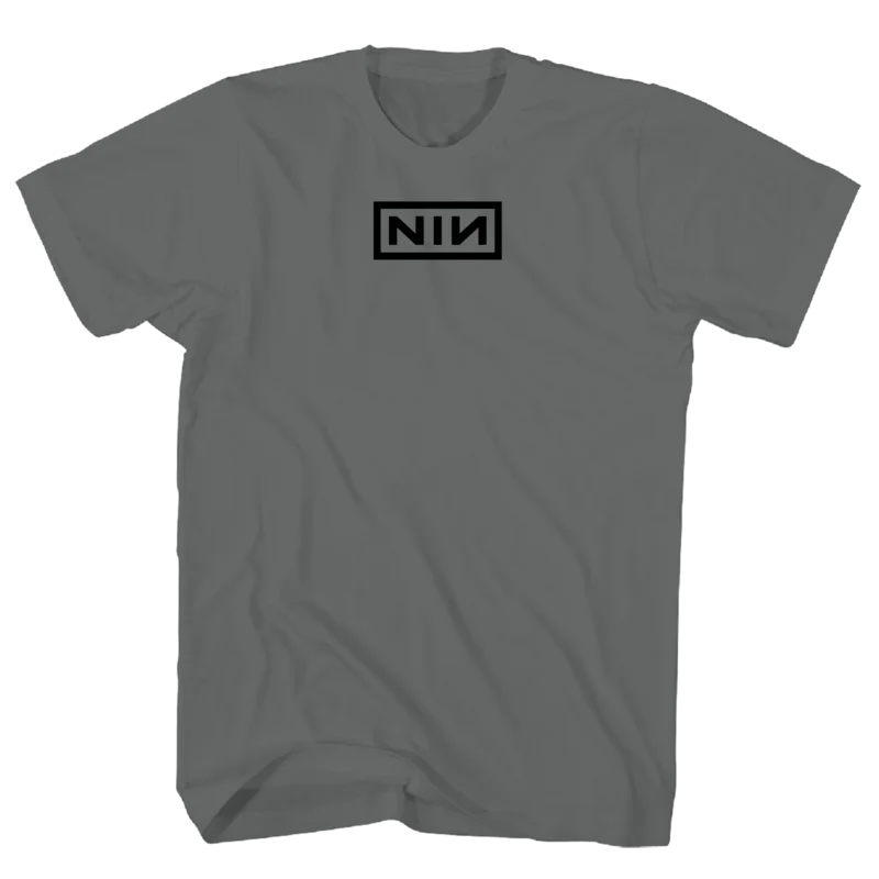 NINE INCH NAILS HIGH DENSITY LOGO CHARCOAL T-SHIRT charcoal