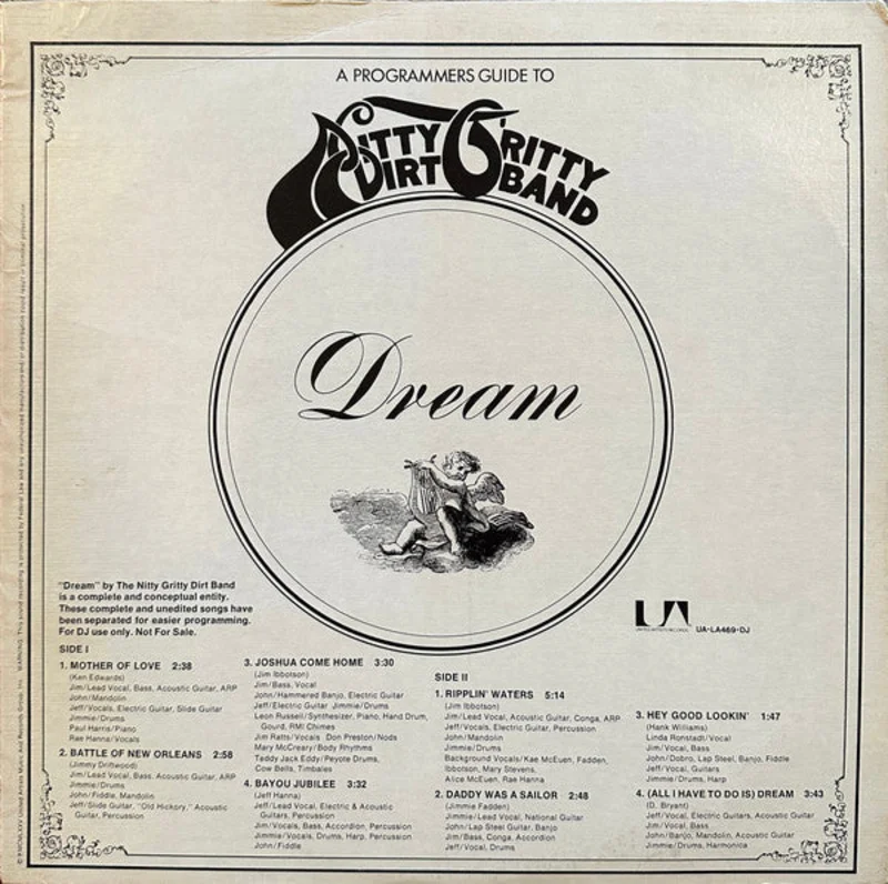 Nitty Gritty Dirt Band: A Programmer's Guide To Nitty Gritty Dirt Band Dream 12"