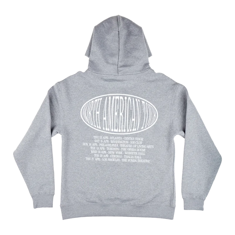 North America Tour Hoodie: Heather Grey