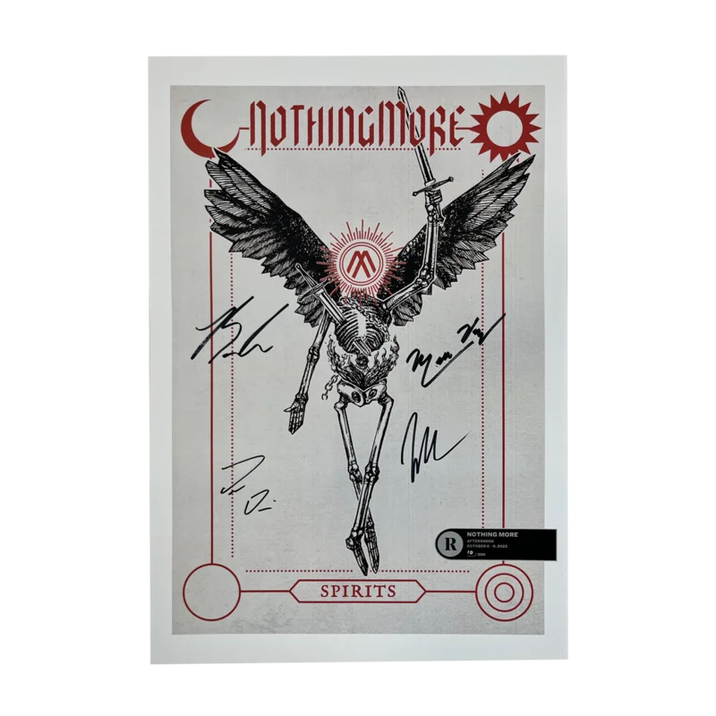 NOTHING MORE X AFTERSHOCK FESTIVAL 2022 SIGNED POSTER - EXCLUSIVE - LTD.