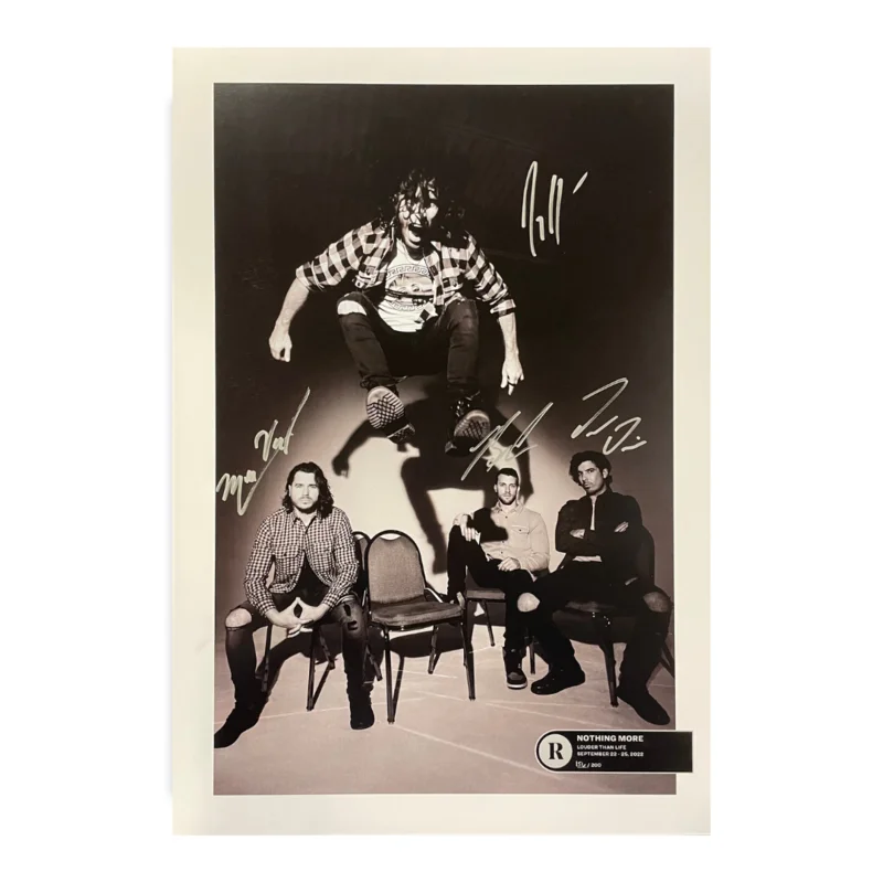 NOTHING MORE x REVOLVER x LOUDER THAN LIFE 2022 - SIGNED FESTIVAL POSTER