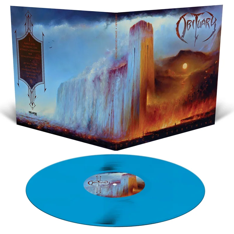 OBITUARY DYING OF EVERYTHING LP - EXCLUSIVE - LTD. 250 - CYAN BLUE