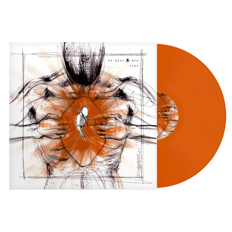 OF MICE & MEN 'ECHO' LP - EXCLUSIVE - LTD. 100 - ORANGE CRUSH