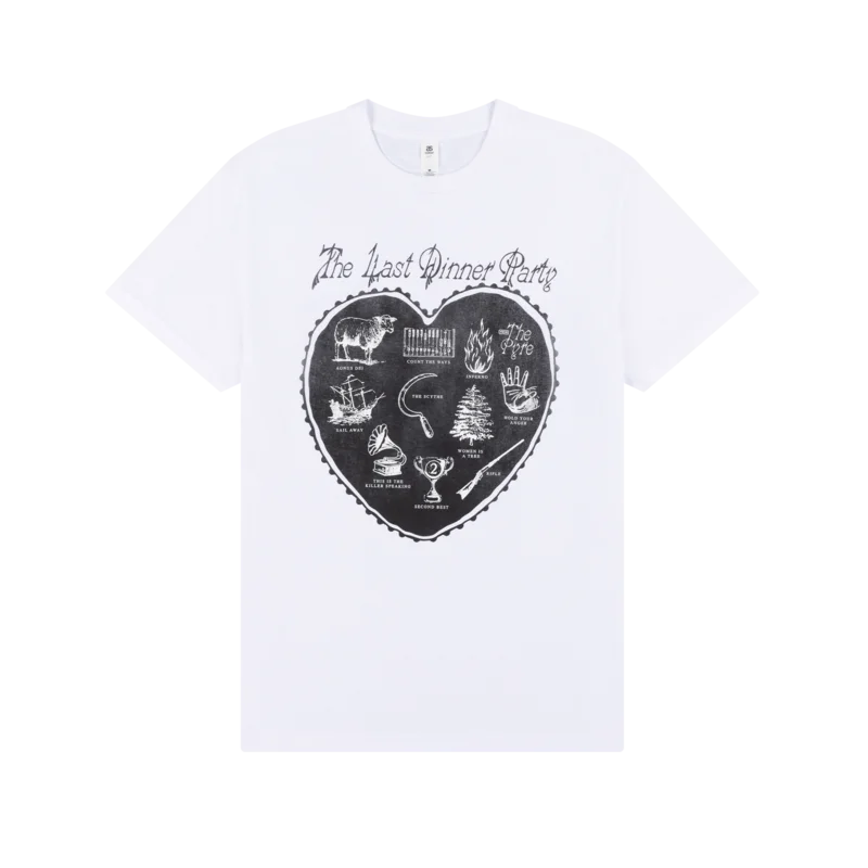 Off White Heart T-Shirt