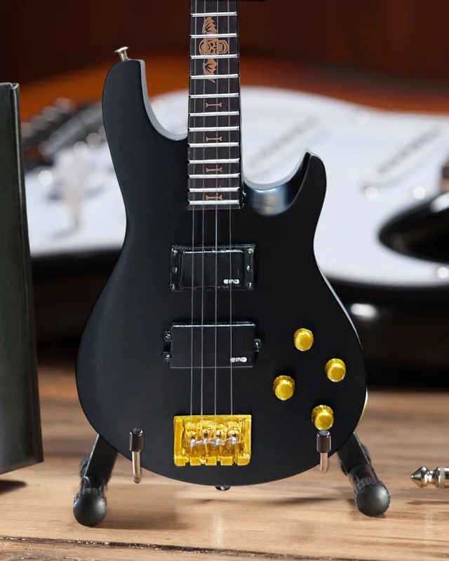OFFICIALLY LICENSED JOHNNY CHRIST SCHECTER MINI SATIN BLACK BASS FROM AVENGED SEVENFOLD