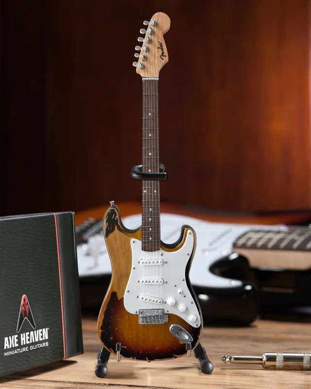 OFFICIALLY LICENSED KENNY WAYNE SHEPHERD MINI FENDER STRAT VINTAGE 1961 SUNBURST GUITAR MODEL