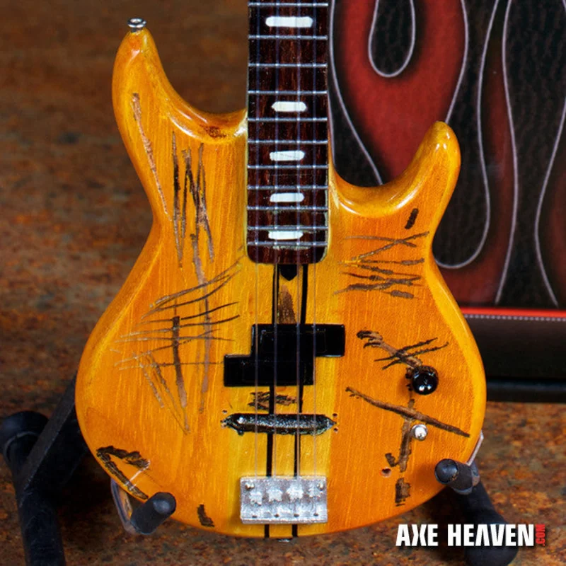 OFFICIALLY LICENSED MICHAEL ANTHONY DISTRESSED BB2000 YAMAHA BASS MINI GUITAR REPLICA