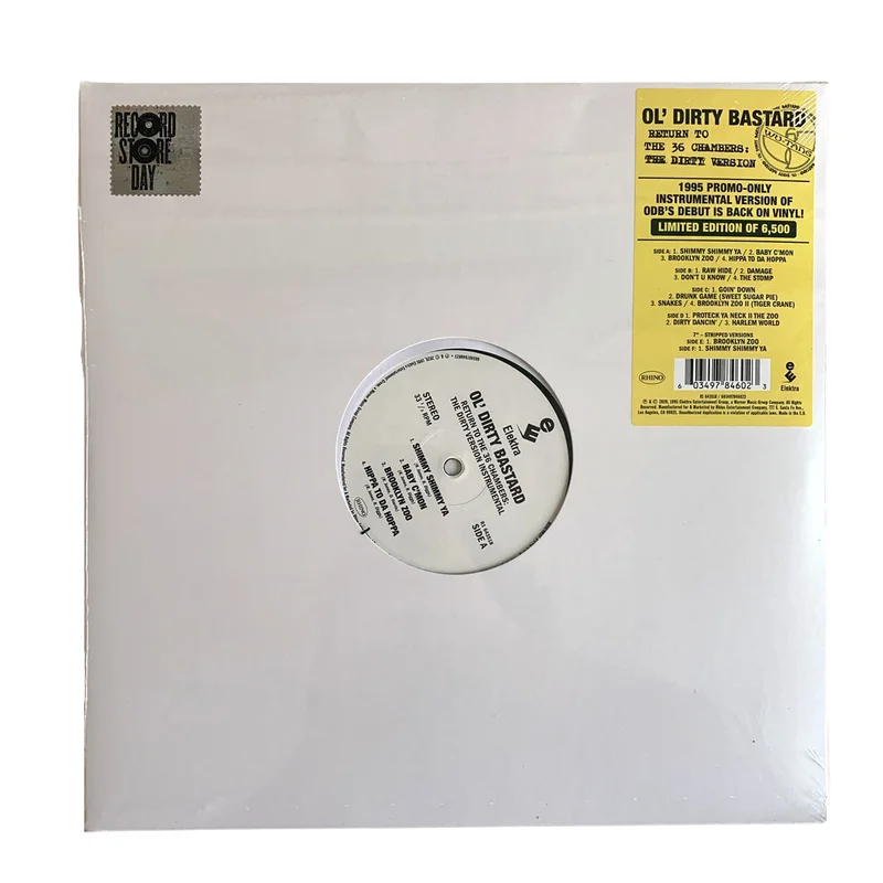 Ol Dirty Bastard: Return to the 36 Chambers (Instrumental Versions) 12" (Black Friday 2020)