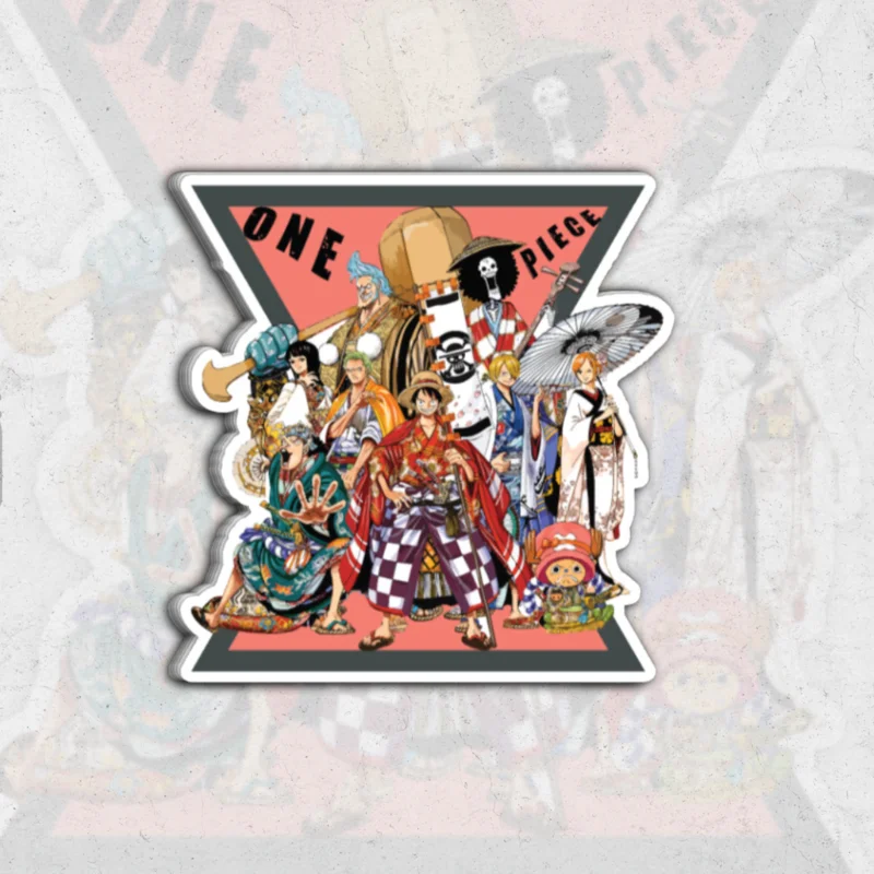 One piece hour glass - glossy vinyl sticker