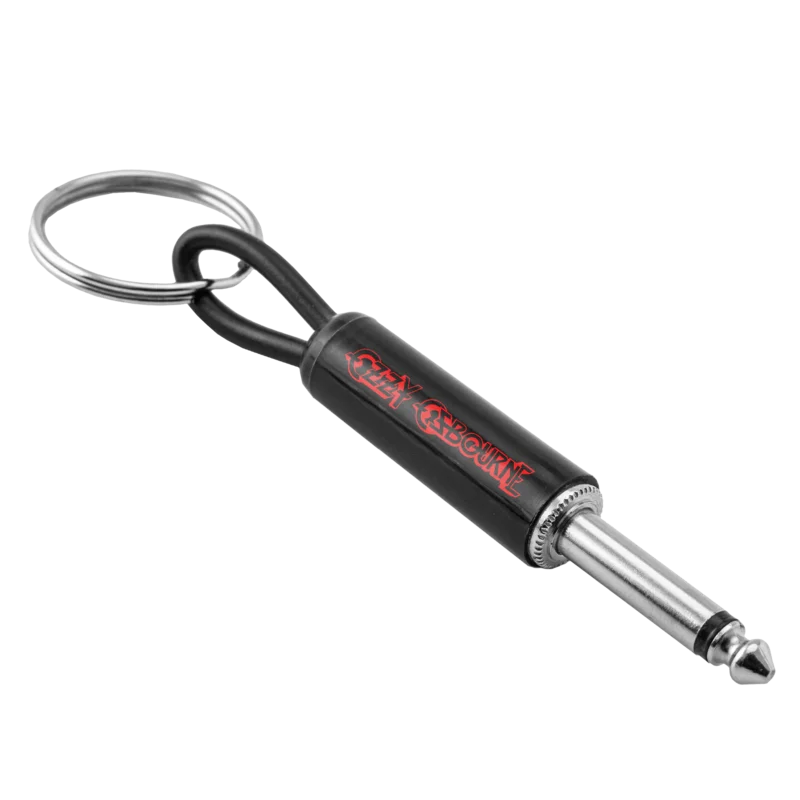OZZY LOGO GUITAR PLUG KEYCHAIN