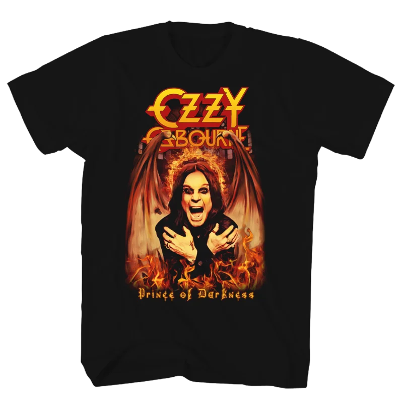 OZZY OSBORNE DEMON WINGS BLACK T-SHIRT BLACK