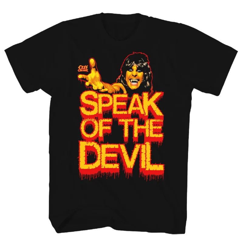 OZZY OSBORNE SPEAK OF THE DEVIL BLACK T-SHIRT BLACK