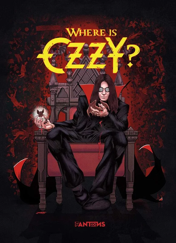 OZZY OSBOURNE - WHERE IS OZZY? : THE OFFICIAL SEEK & FIND BOOK - HARDCOVER BOOK
