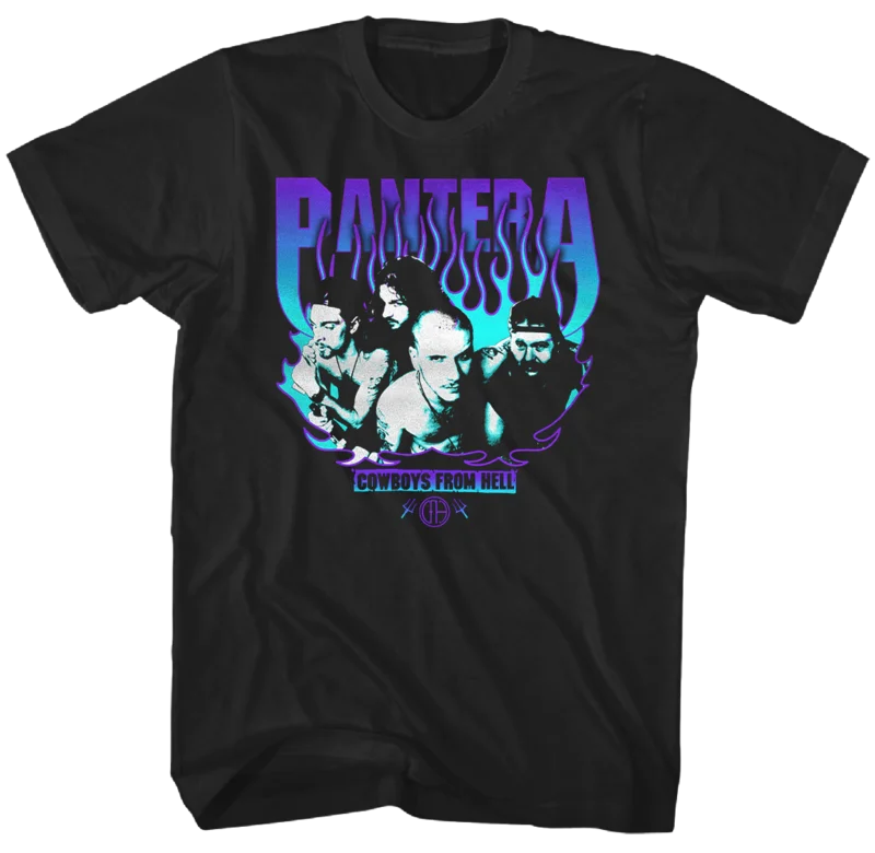 PANTERA 'CWBYS FRM HELL PRPL FLM' T-SHIRT